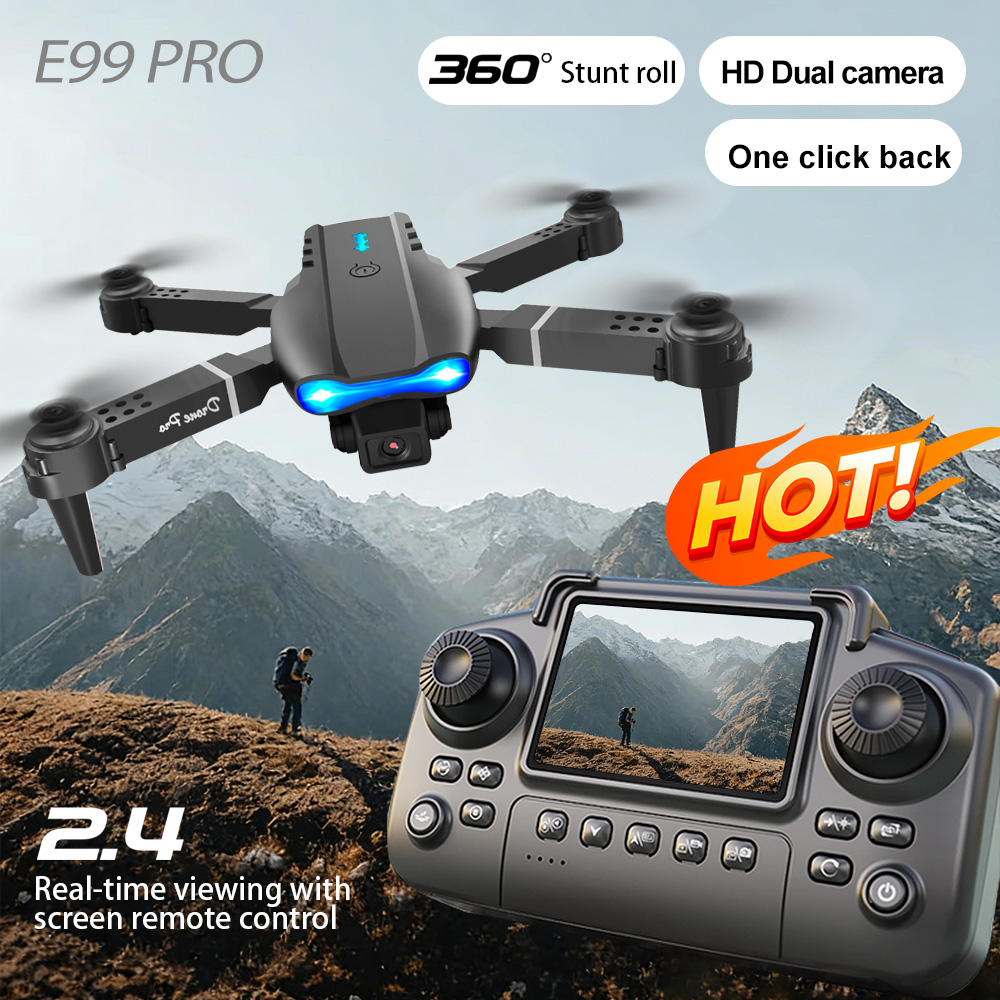 Drone Camera Wide Angle - 空中ドローン デュアルレンズスイッチ ジェスチャー撮影 ビューティーフィルター 110 °