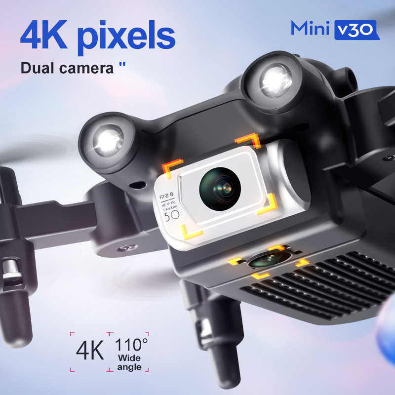 ミニ V30 WiFi FPV ドローン 4K HD デュア - Drone Camera Mount のレビューと価格
