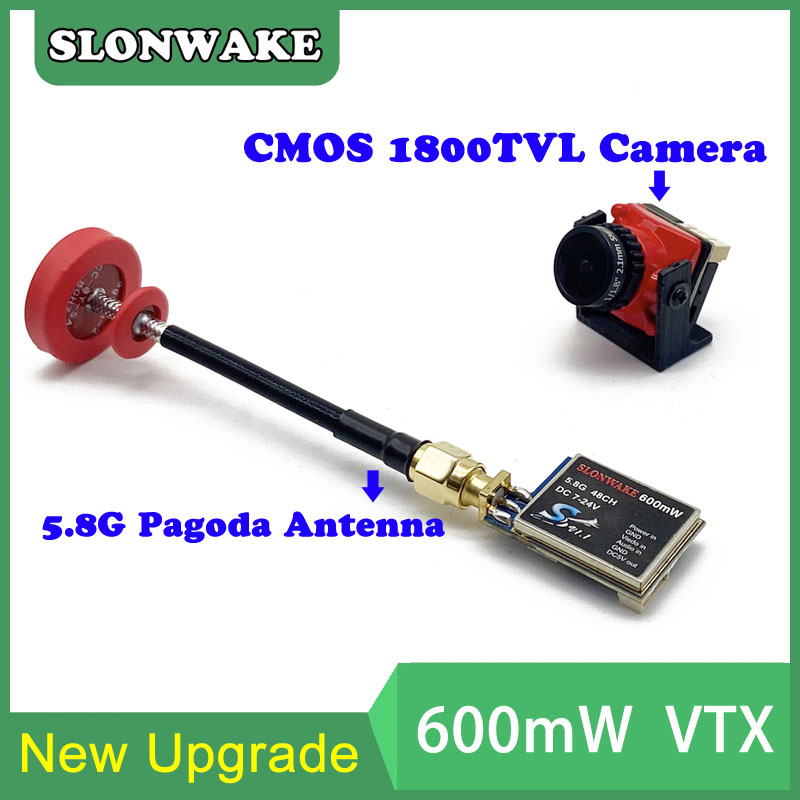 すぐに使える5.8G 48CH 600mWビデオ送信機とCm - Drone Camera Lens のレビューと価格