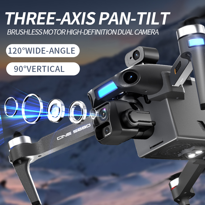2026年新型8Kデュアルカメラドローン、5.5インチ大型ス - Drone Camera Mount のレビューと価格