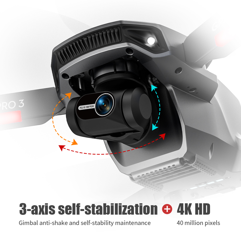 ドローンL106pro 3,4K 5g,wifi,fpv,折 - Drone Camera Professional のレビューと価格