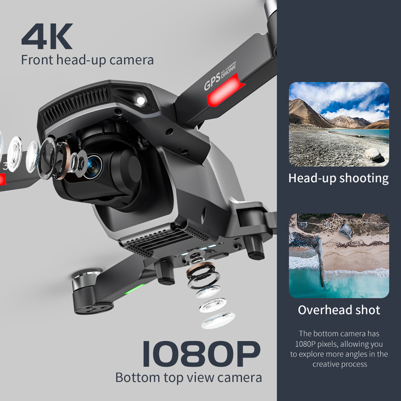 ドローンL106pro 3,4K 5g,wifi,fpv,折 - Drone Camera Professional のレビューと価格